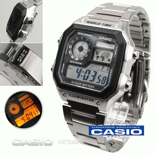 Đồng hồ Casio Standard AE-1200WHD-1AVDF Mạnh mẽ và nam tính